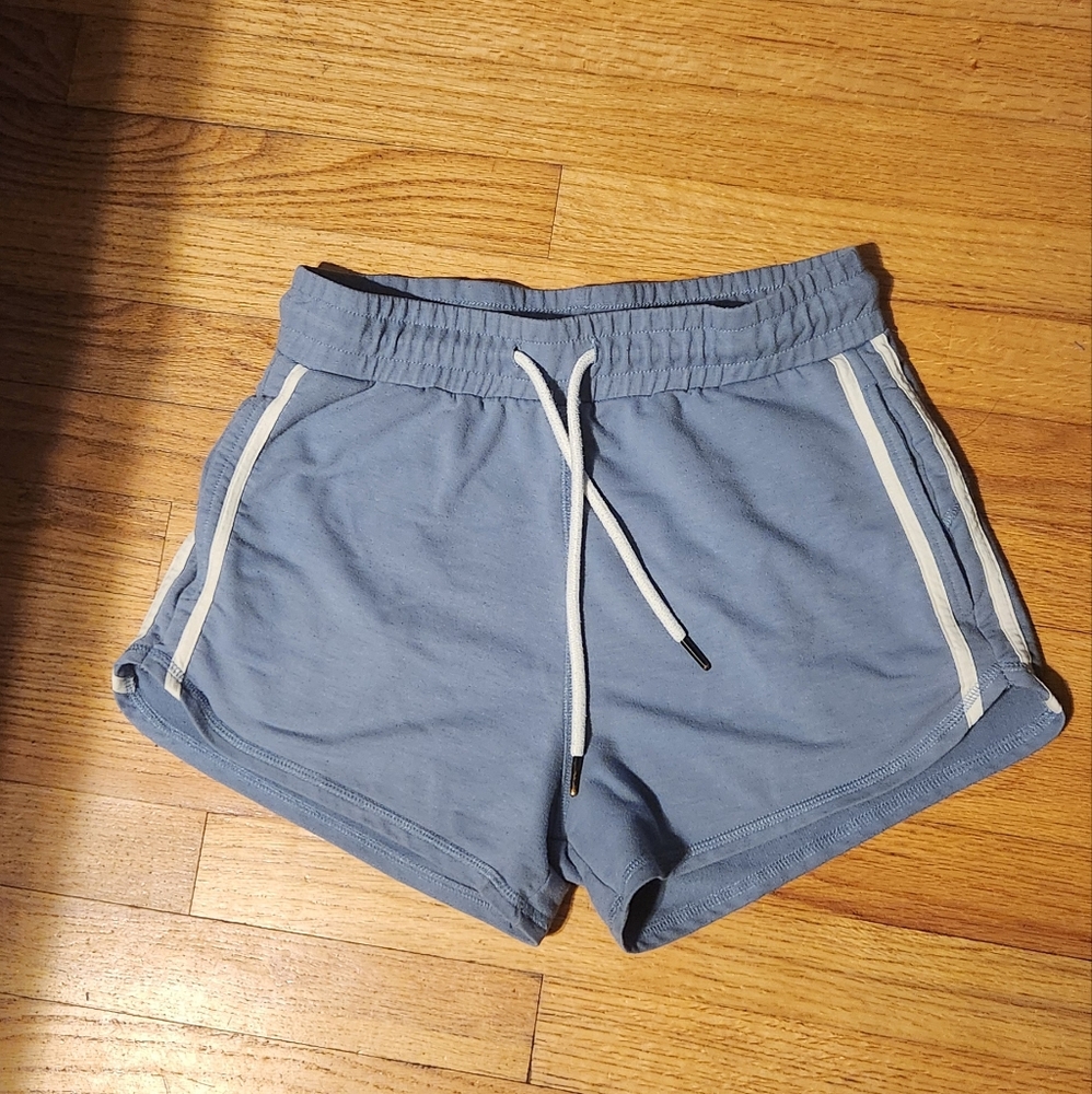 Blue athletic shorts